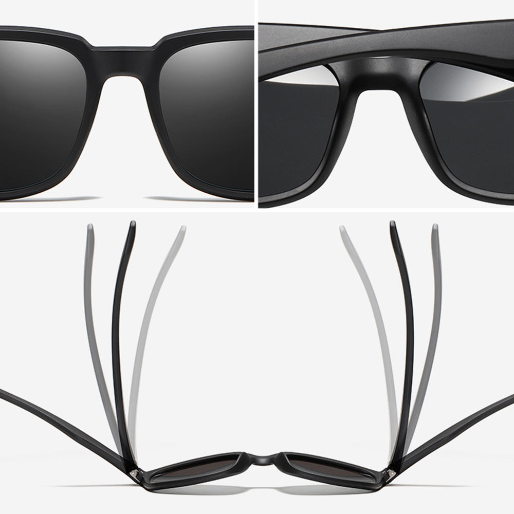 Lunettes de Soleil Homme Techsuit MM99, Polarisées, Protection UV, Marron