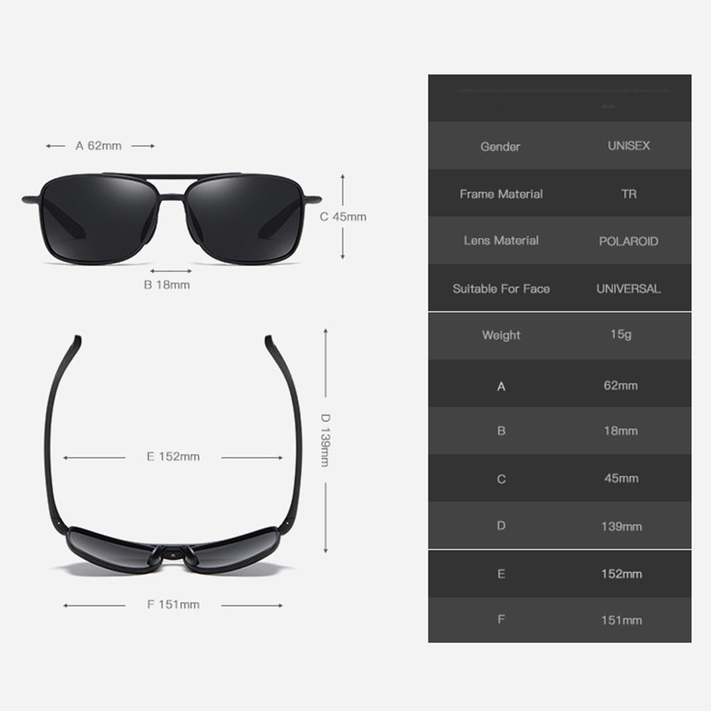 Lunettes de Soleil Homme Techsuit MM99, Polarisées, Protection UV, Marron