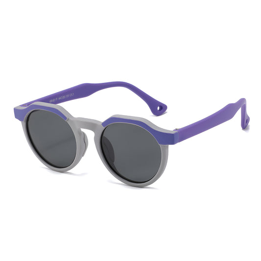 Lunettes de Soleil Enfants Techsuit 601, Polarisées, Protection UV, Violet Gris