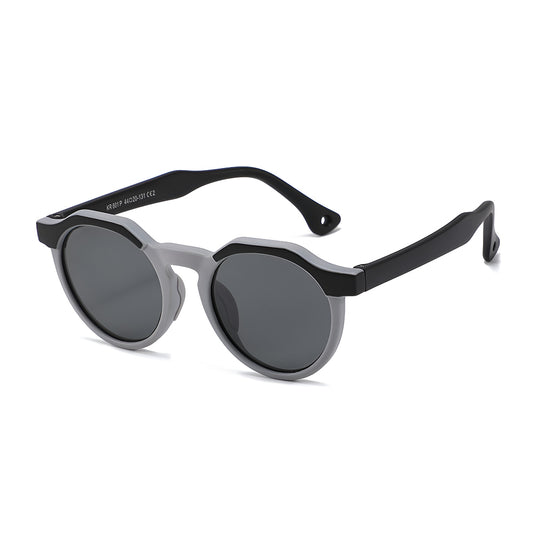 Lunettes de Soleil Enfants Techsuit 601, Polarisées, Protection UV, Noir Gris