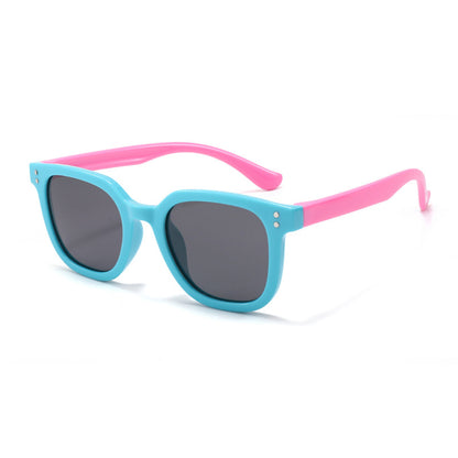 Techsuit Kids Sunglasses 8351-C27, Polarized, Blue Pink