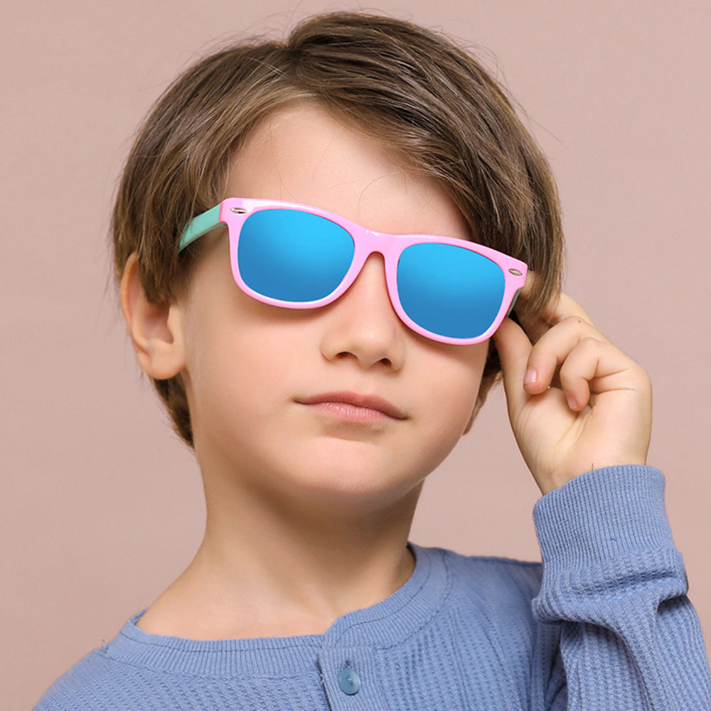 Lunettes de Soleil Enfants Techsuit D802, Polarisées, Protection UV, Rose