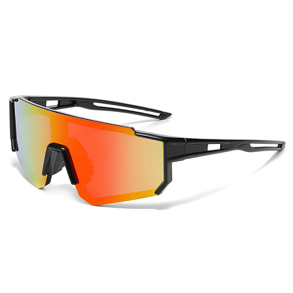 Lunettes de Soleil Enfants Techsuit R601, Polarisées, Protection UV, Noires Orange Jaunes