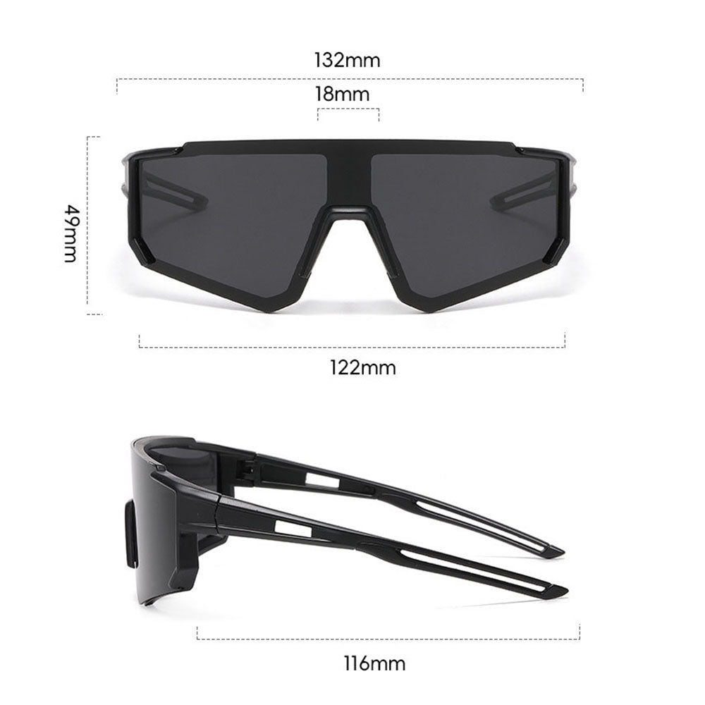 Lunettes de Soleil Enfants Techsuit R601, Polarisées, Protection UV, Noires Orange Jaunes