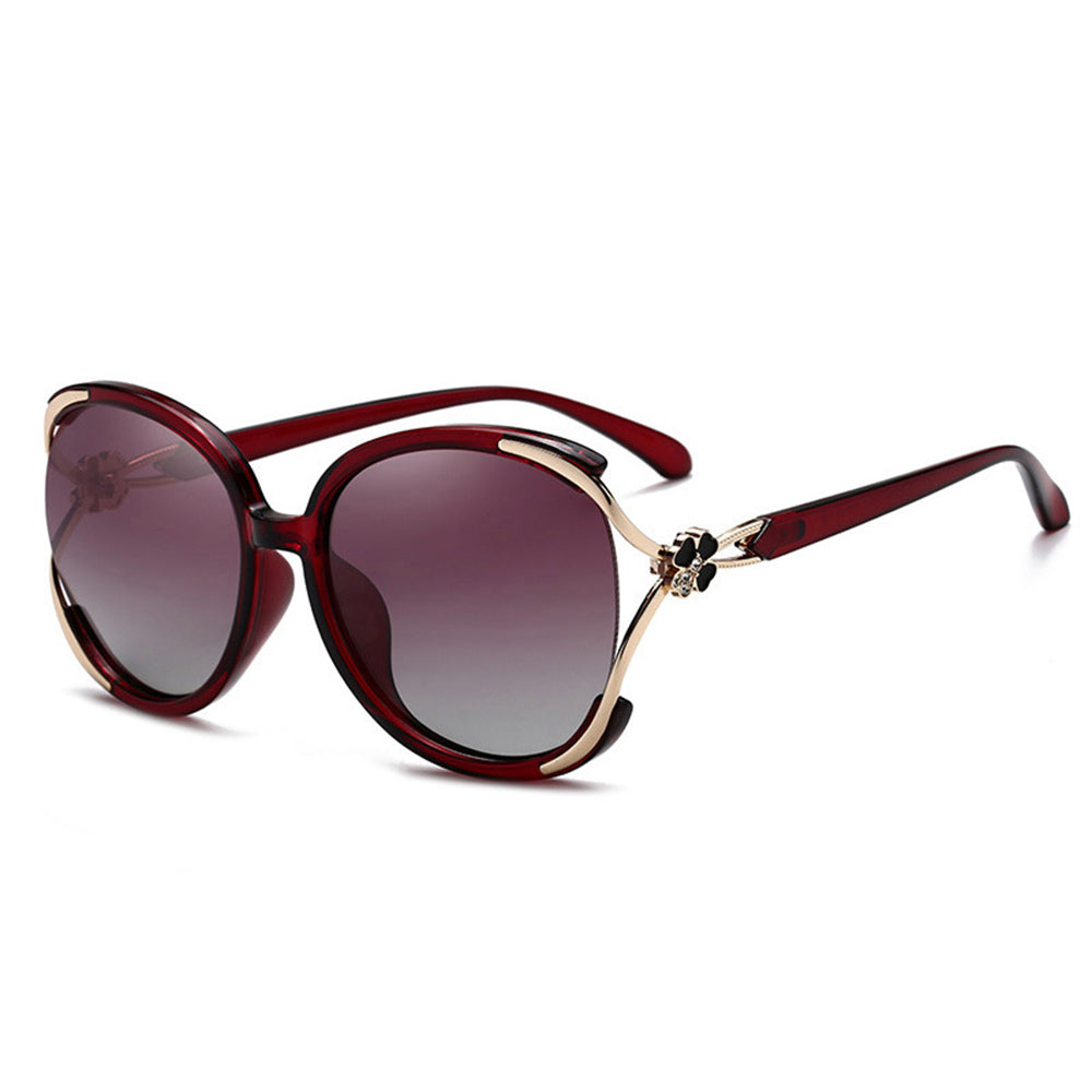 Techsuit 1384 Women's Sunglasses, Polarized, UV Protection, Red