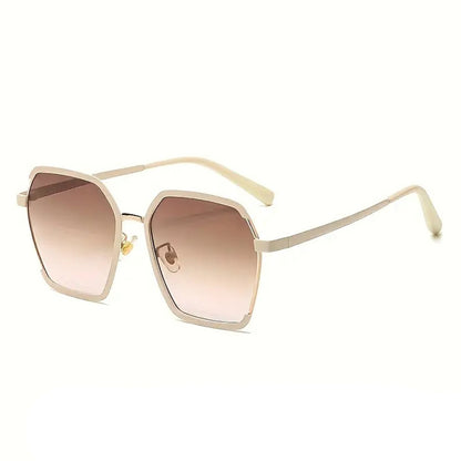 Lunettes de Soleil Femme Techsuit 191, Polarisées, Protection UV, Crème Marron