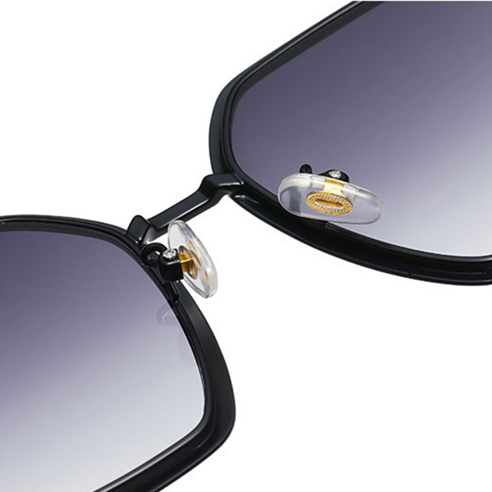 Lunettes de Soleil Femme Techsuit 191, Polarisées, Protection UV, Noir Gris Rose