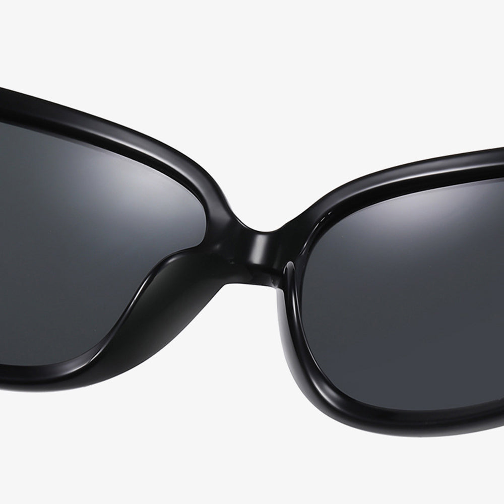 Lunettes de Soleil Femme Techsuit 2012, Polarisées, Protection UV, Noir Gris
