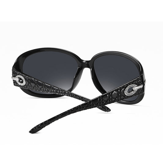 Lunettes de Soleil Femme Techsuit 2012, Polarisées, Protection UV, Noir Rouge Gris