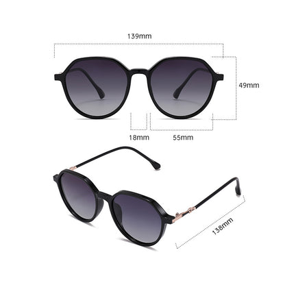 Lunettes de Soleil Femme Techsuit 2203, Polarisées, Protection UV, Gris Rose