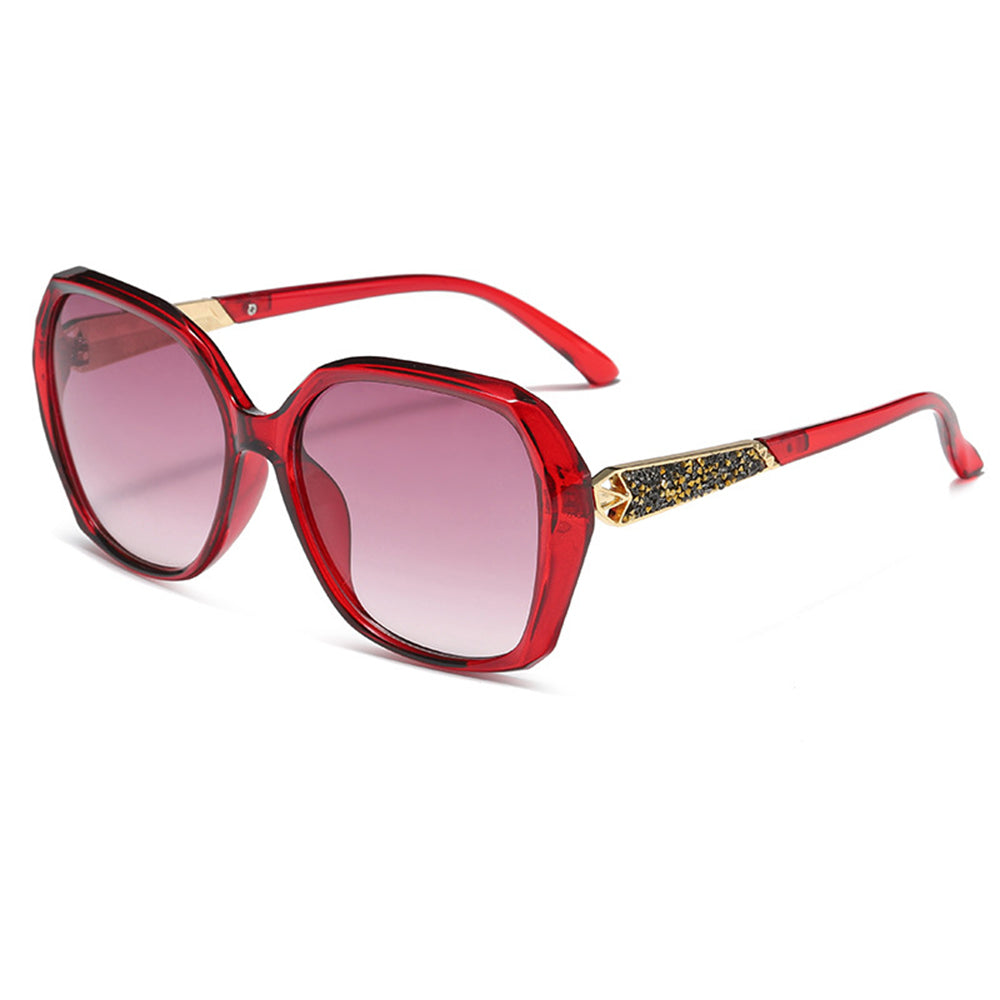Techsuit 5599 Women's Sunglasses, Polarized, UV Protection, Red