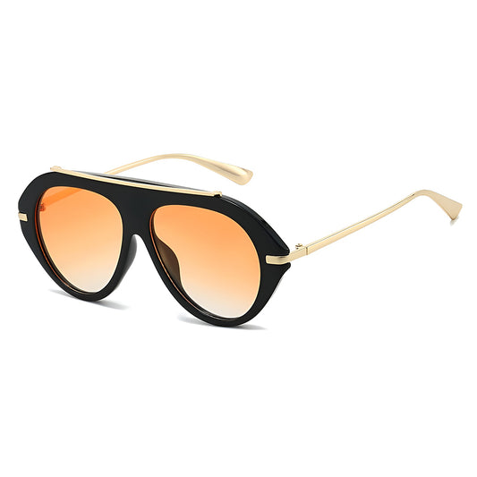 Lunettes de Soleil Femme Techsuit 8092, Noires et Orange