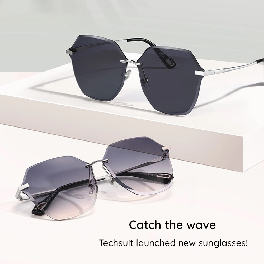Lunettes de Soleil Femme Techsuit 8195, Argent Gris