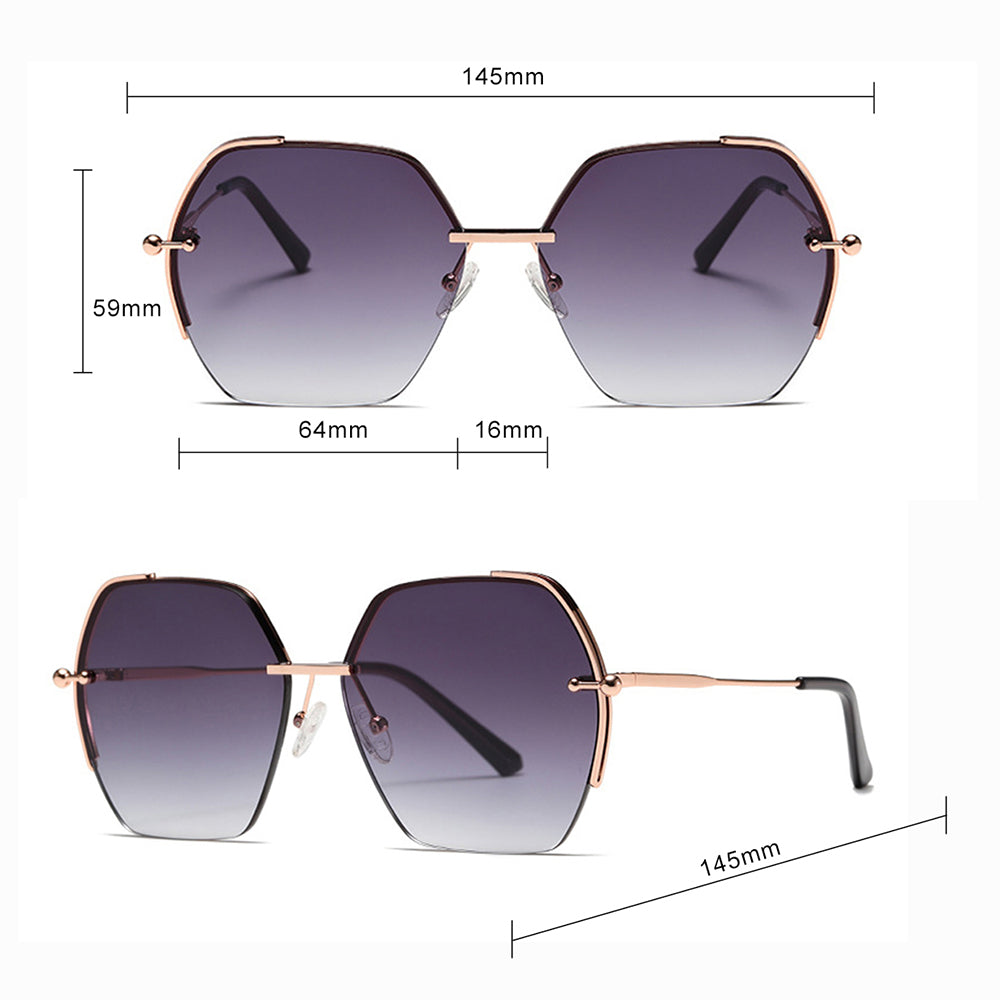 Lunettes de Soleil Femme Techsuit 8561, Rose Doré Vert