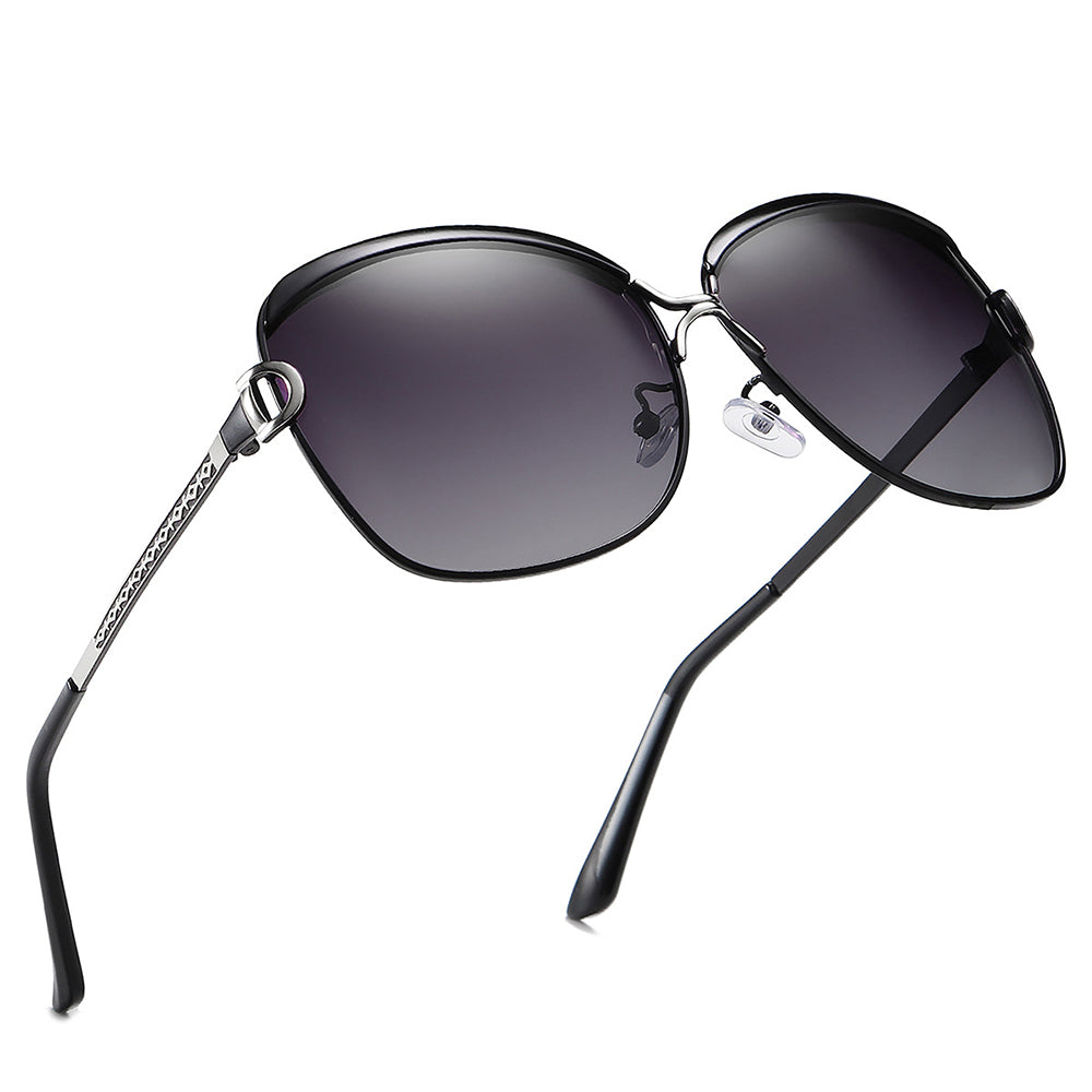 Lunettes de Soleil Femme Techsuit 8702, Polarisées, Protection UV, Noires