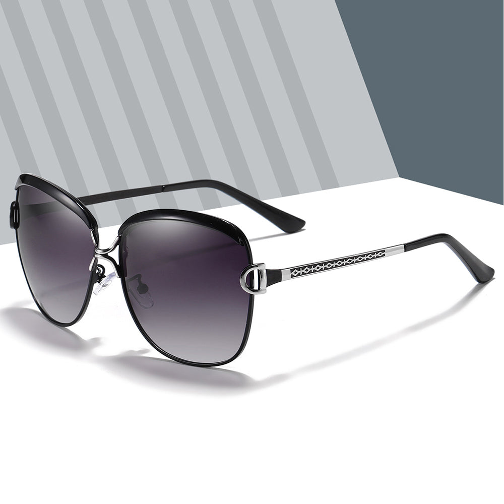 Lunettes de Soleil Femme Techsuit 8702, Polarisées, Protection UV, Noires