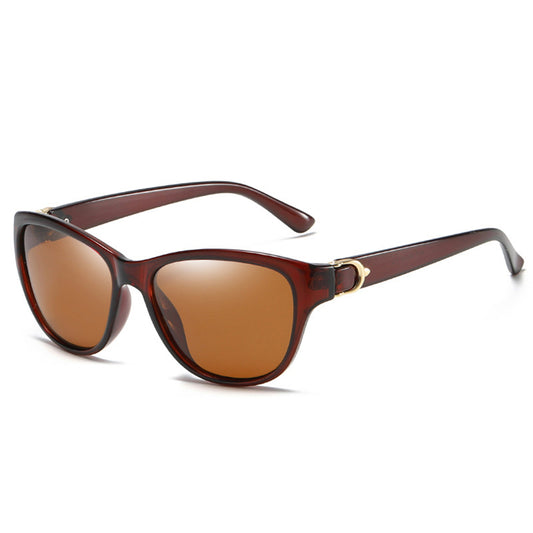 Lunettes de Soleil Femme Techsuit A572, Polarisées, Protection UV, Marron