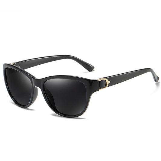 Lunettes de Soleil Femme Techsuit A572, Polarisées, Protection UV, Noir Gris