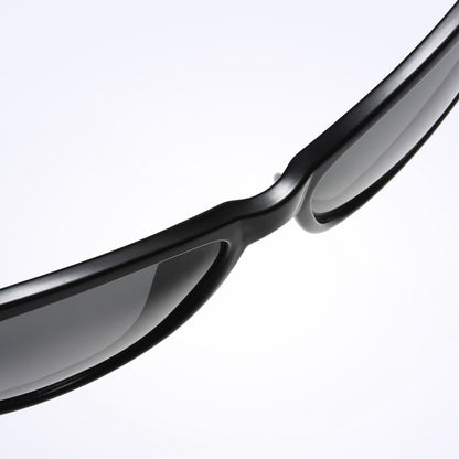 Lunettes de Soleil Femme Techsuit A572, Polarisées, Protection UV, Noir Gris