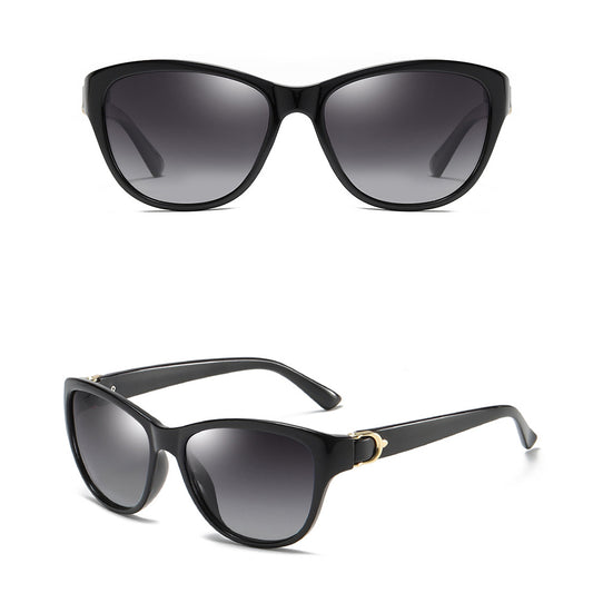 Lunettes de Soleil Femme Techsuit A572, Polarisées, Protection UV, Noir Gris Dégradé