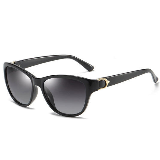 Lunettes de Soleil Femme Techsuit A572, Polarisées, Protection UV, Noir Gris Dégradé