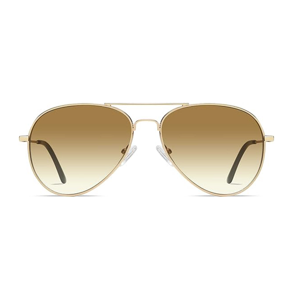Lunettes de Soleil Unisex Techsuit 3025, Protection UV, Or Marron
