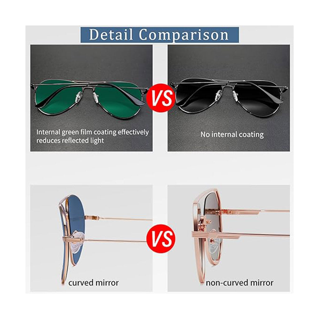 Lunettes de Soleil Unisex Techsuit 3025, Protection UV, Or Marron