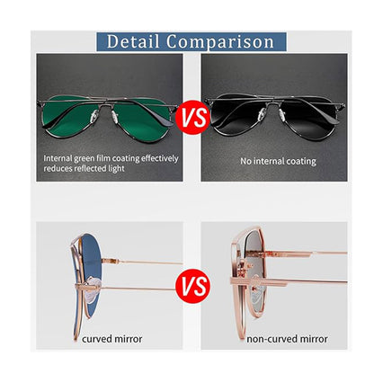 Lunettes de Soleil Unisex Techsuit 3025, Protection UV, Or Marron