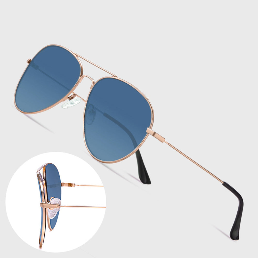Lunettes de Soleil Unisex Techsuit 3025, Protection UV, Or Marron