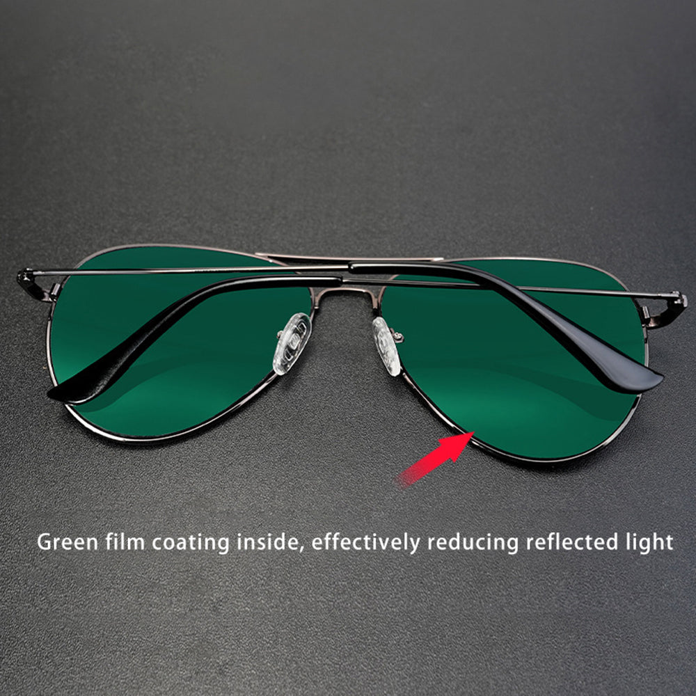 Lunettes de Soleil Unisex Techsuit 3025, Protection UV, Or Vert