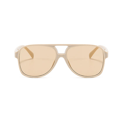 Lunettes de Soleil Unisexes Techsuit 98061, Protection UV, Beige Marron