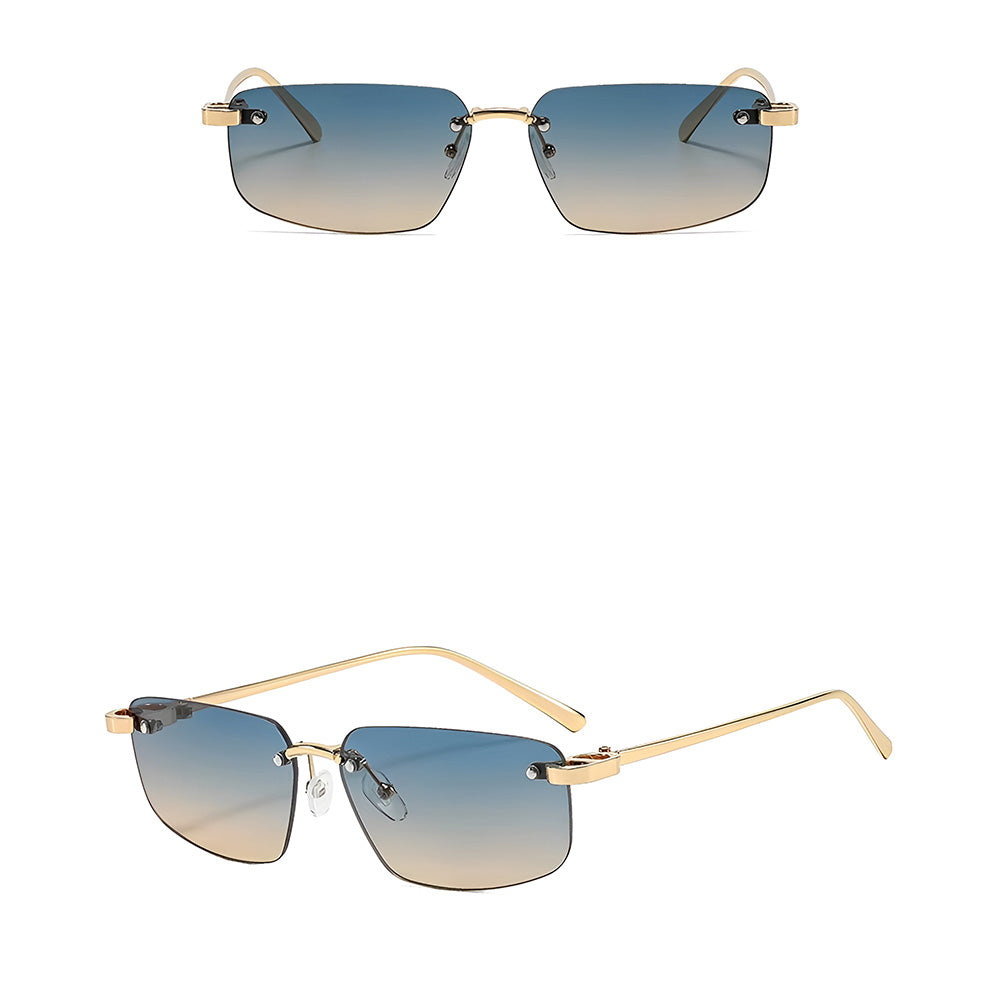Lunettes de Soleil Unisex Techsuit S098, Dorées Bleues Vertes