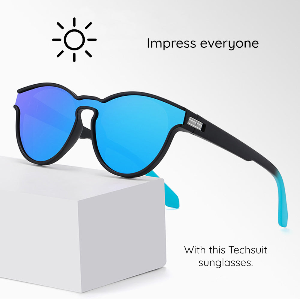 Lunettes de Soleil Unisex Techsuit TR7545, Polarisées, Protection UV, Marron