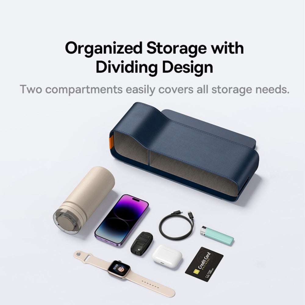 Organisateur Auto Baseus OrganizeFun pour l'espace entre la console et le siège, Bleu C20256502311-00
