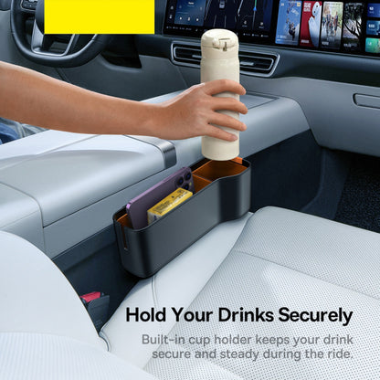 Organisateur Auto Baseus OrganizeFun pour l'espace entre la console et le siège, Noir C20256502111-00