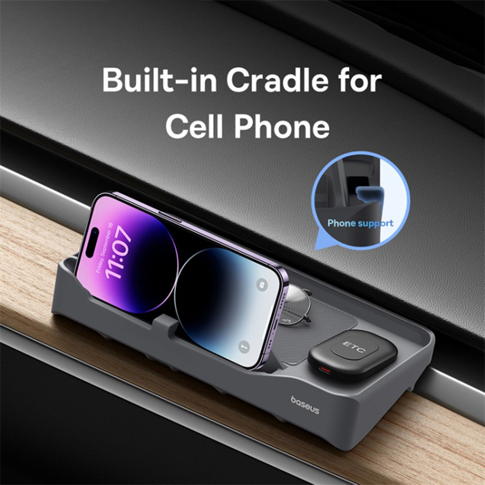 Organisateur Auto avec lecteur de carte ETC Baseus T-Space pour voiture Tesla C20251301811-00