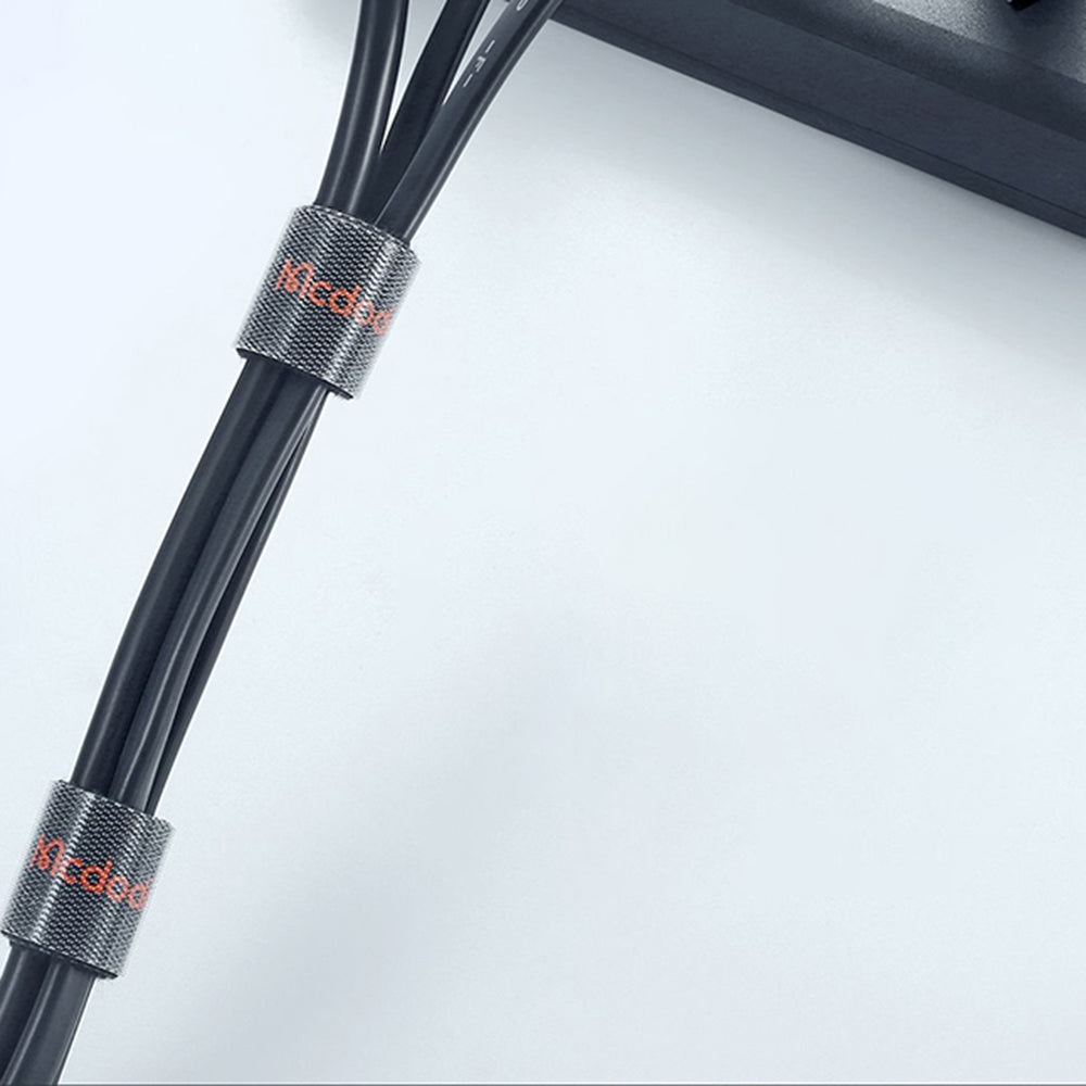 Organisateur de câbles McDodo VS-0961 Belt, Velcro, 3m, Noir