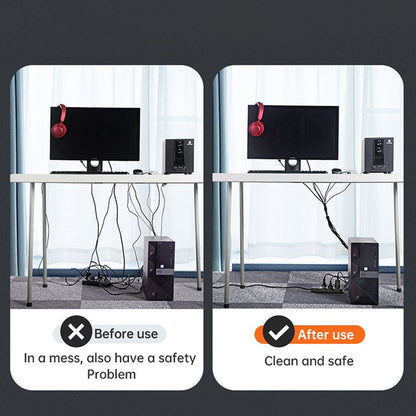 Organisateur de câbles McDodo VS-0961 Belt, Velcro, 3m, Noir