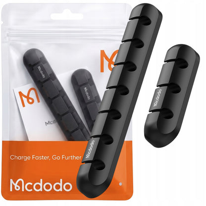 Organisateur de Câbles McDodo WF-5960, Set de 2 pièces, Noir