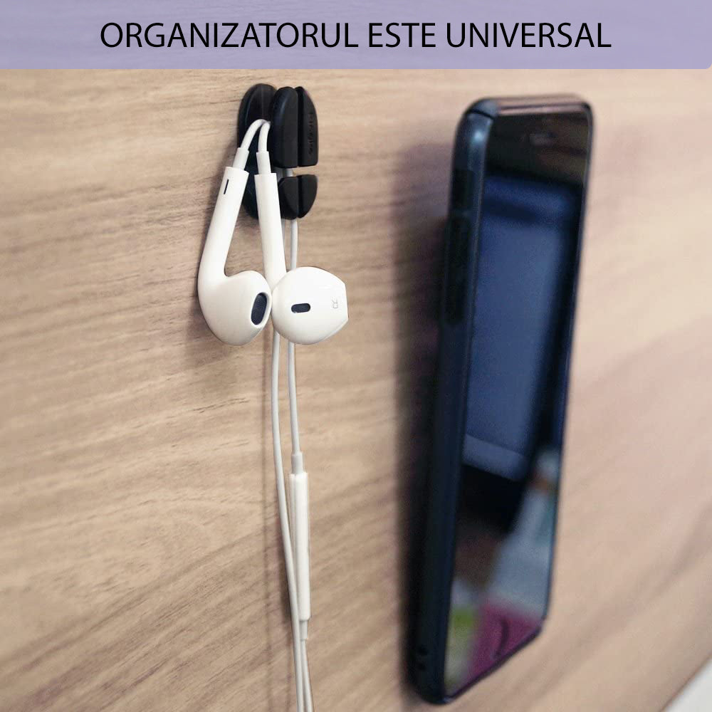 Organisateur de câbles Ringke, Set 6 pièces, Noir