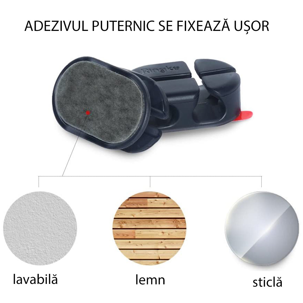 Organisateur de câbles Ringke, Set 6 pièces, Noir