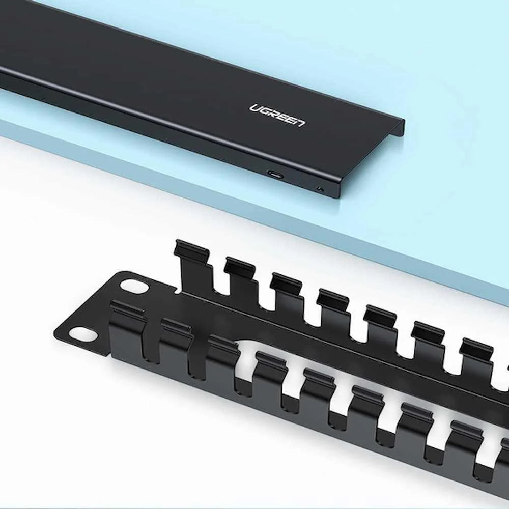 Organisateur de Câbles UGREEN NW128, 24 Ports, Noir