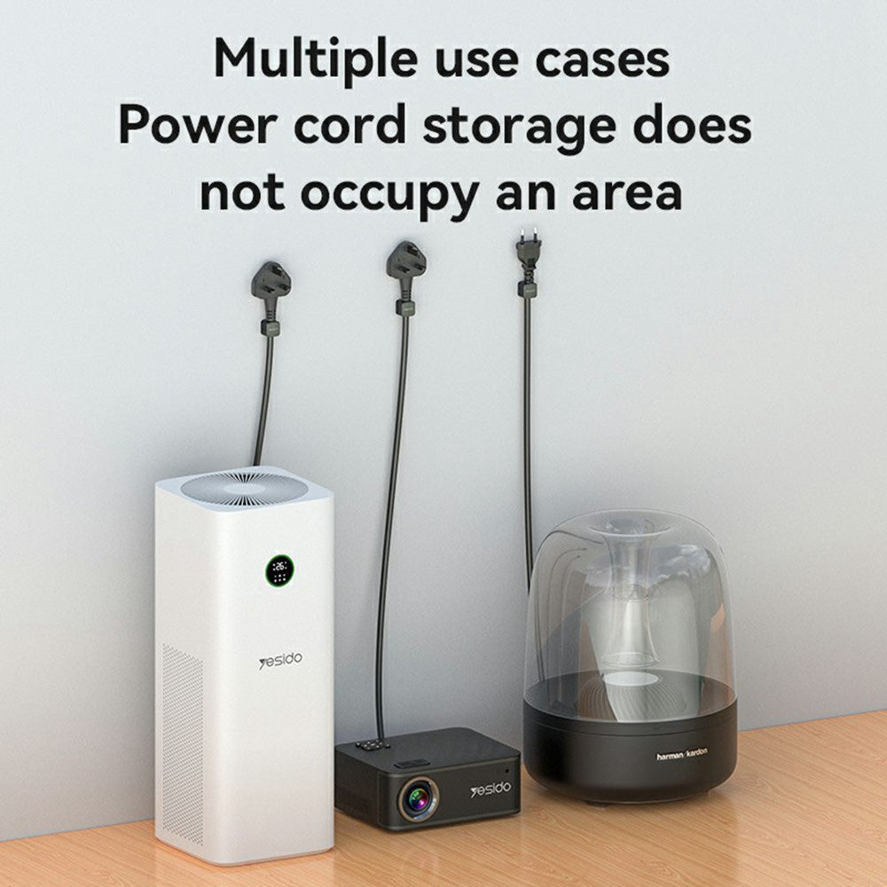 Organisateur de Câbles Yesido C216BL, Set de 4 pièces, Noir