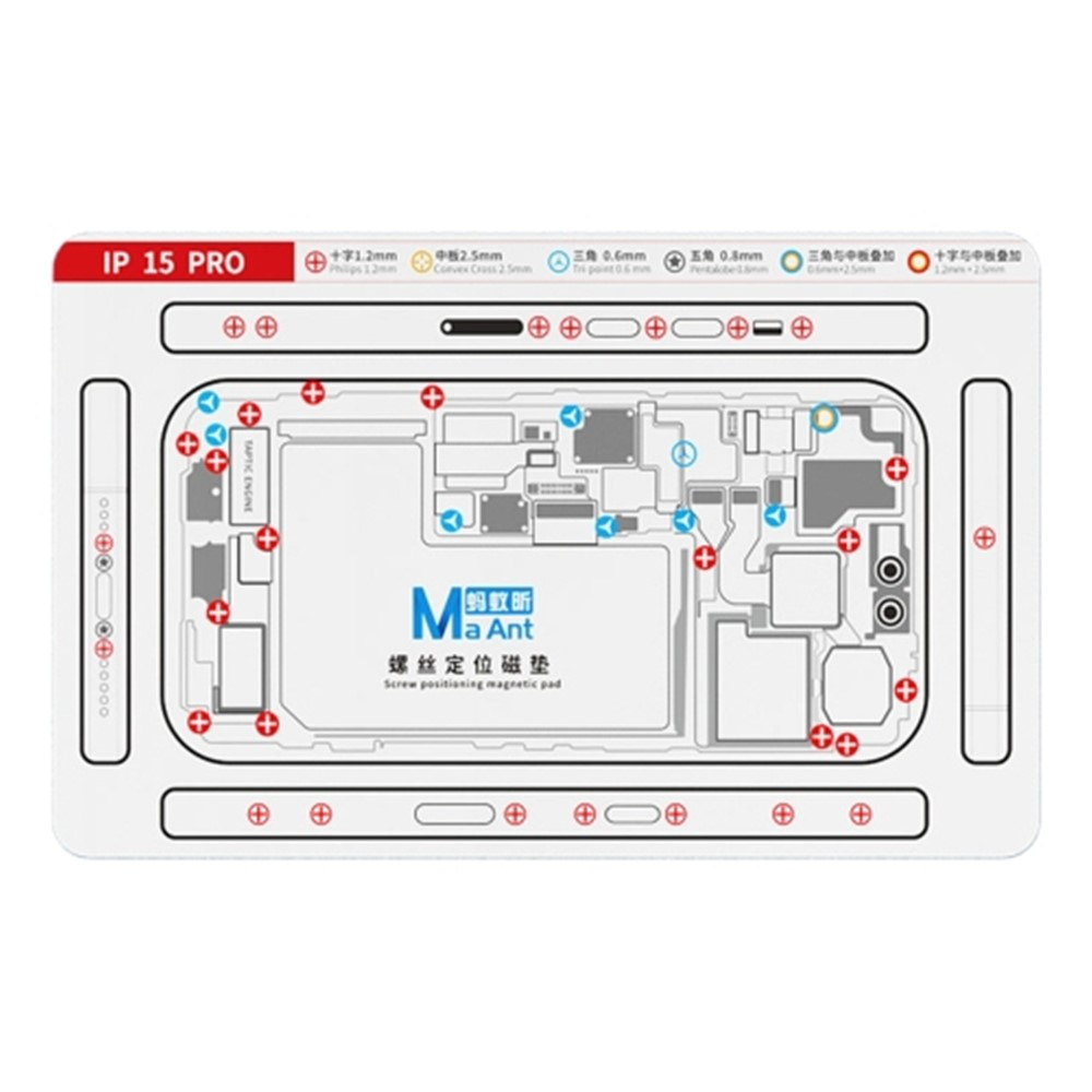 Pad Magnétique Vis MaAnt pour Apple iPhone 15 Pro / 15 Pro Max