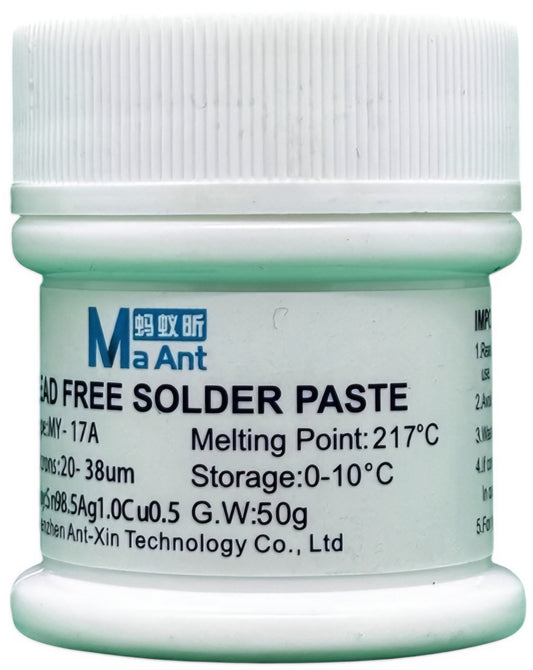 Pâte à souder MaAnt MY-17A, 50g, Point de fusion 217 degrés