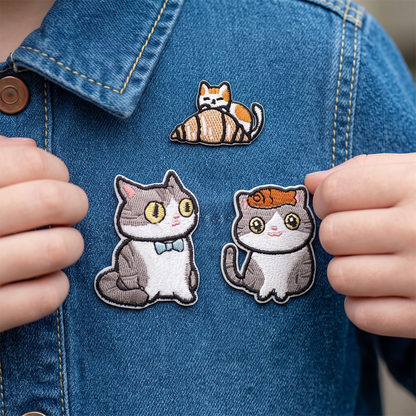 Patch / Patch Textile OEM Cat 1, Set de 3 pièces, Multicolore