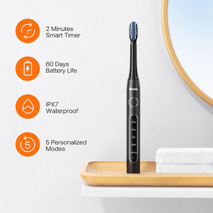 Brosse à dents électrique Bitvae D2, noire