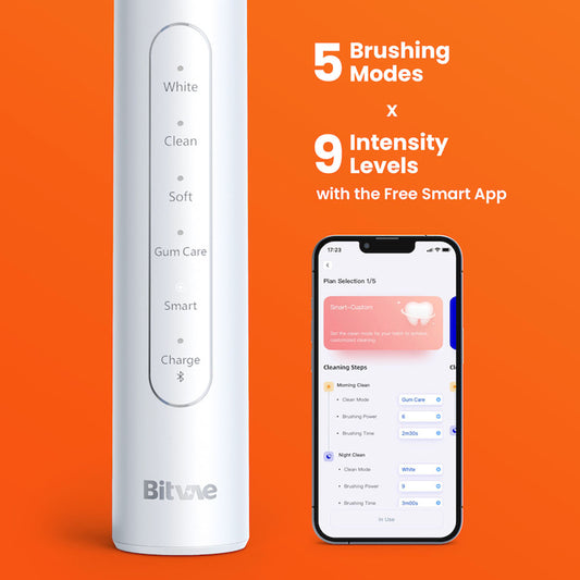 Brosse à dents électrique Bitvae S2 Smart, noire