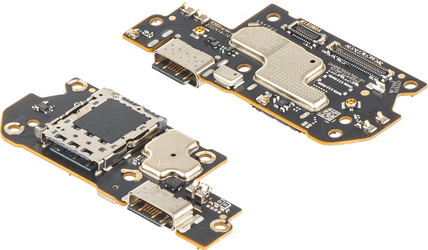 Carte avec Connecteur de Charge - Microphone - Module Lecteur SIM Xiaomi Redmi Note 12 Pro+, Pack de Service 560002M16U00