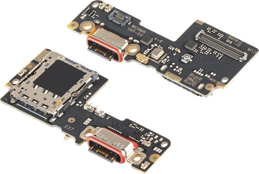 Carte avec Connecteur de Charge - Microphone - Module Lecteur SIM Xiaomi Poco X7